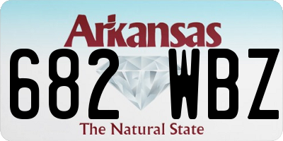 AR license plate 682WBZ
