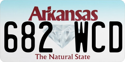 AR license plate 682WCD