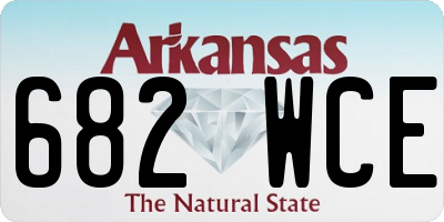 AR license plate 682WCE
