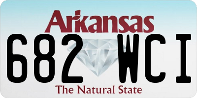 AR license plate 682WCI