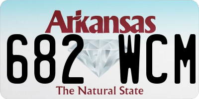 AR license plate 682WCM