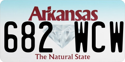 AR license plate 682WCW