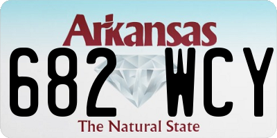 AR license plate 682WCY