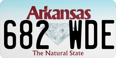 AR license plate 682WDE