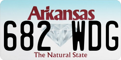 AR license plate 682WDG