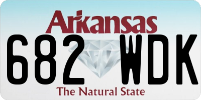 AR license plate 682WDK