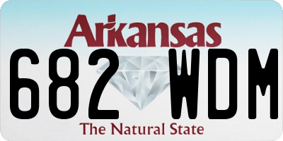 AR license plate 682WDM