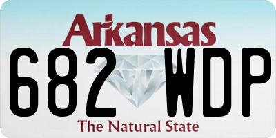 AR license plate 682WDP