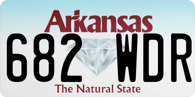 AR license plate 682WDR