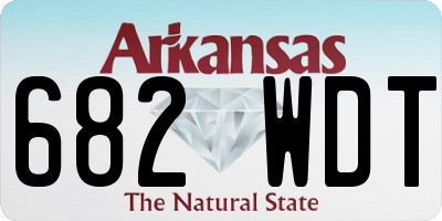 AR license plate 682WDT