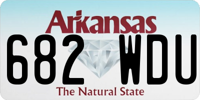 AR license plate 682WDU