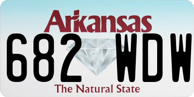 AR license plate 682WDW