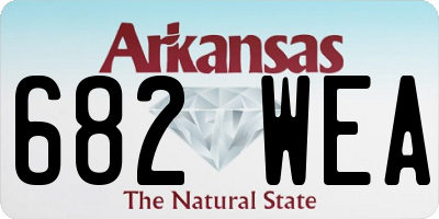 AR license plate 682WEA