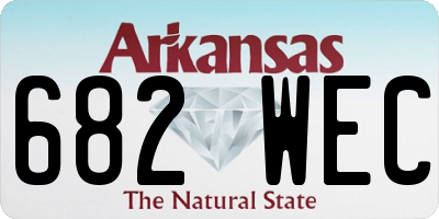 AR license plate 682WEC