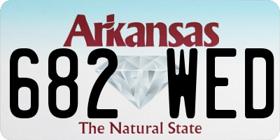 AR license plate 682WED