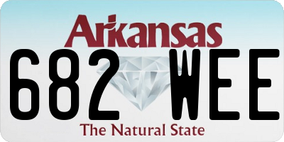 AR license plate 682WEE