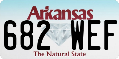 AR license plate 682WEF
