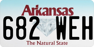 AR license plate 682WEH