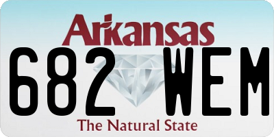 AR license plate 682WEM