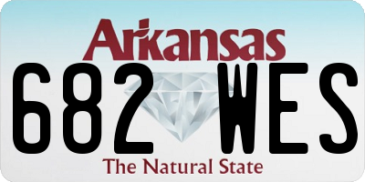 AR license plate 682WES