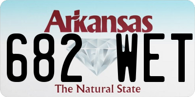 AR license plate 682WET