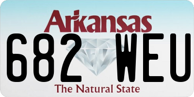 AR license plate 682WEU