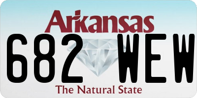 AR license plate 682WEW