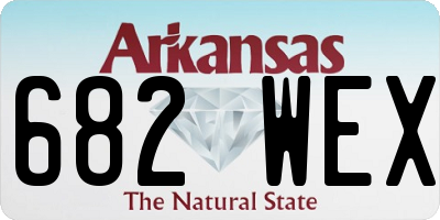 AR license plate 682WEX