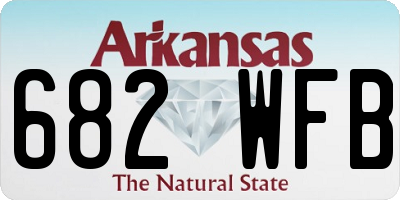AR license plate 682WFB