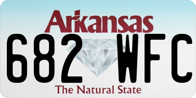 AR license plate 682WFC
