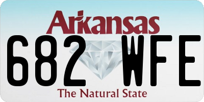 AR license plate 682WFE