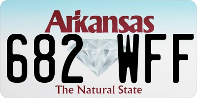 AR license plate 682WFF