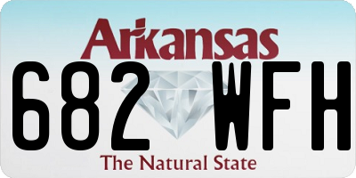 AR license plate 682WFH