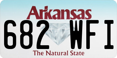 AR license plate 682WFI