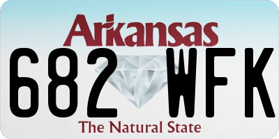 AR license plate 682WFK