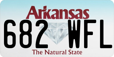AR license plate 682WFL