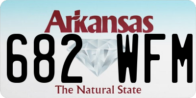 AR license plate 682WFM