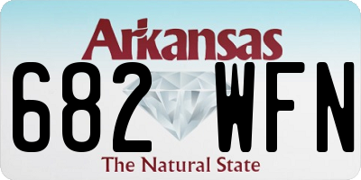 AR license plate 682WFN