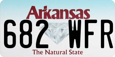 AR license plate 682WFR