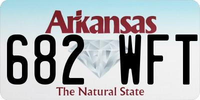 AR license plate 682WFT