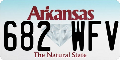AR license plate 682WFV