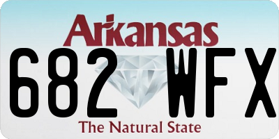 AR license plate 682WFX
