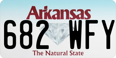 AR license plate 682WFY