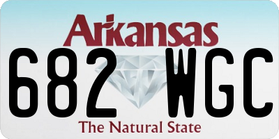AR license plate 682WGC