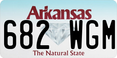 AR license plate 682WGM
