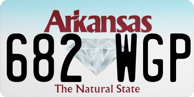 AR license plate 682WGP