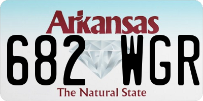 AR license plate 682WGR