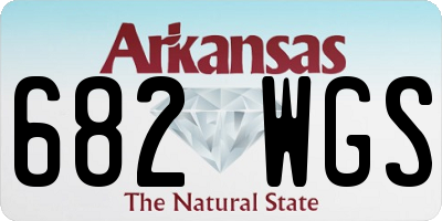 AR license plate 682WGS