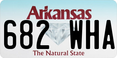 AR license plate 682WHA