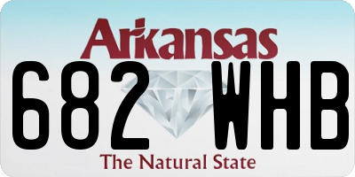 AR license plate 682WHB